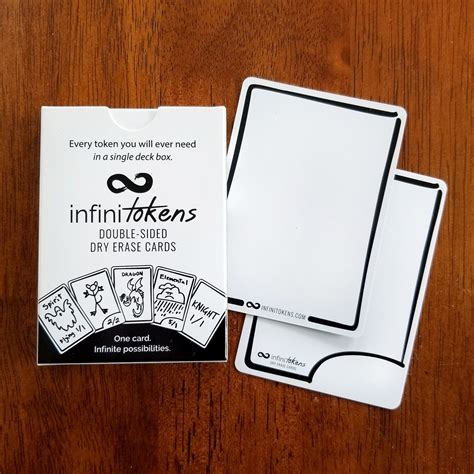 Dry Erase Cards/tokens .